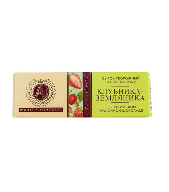 A.RostAgro Premium Curd Cheese Bar Dessert "Strawberry & Wild Strawberry" - 50g (best before 03.07.26)