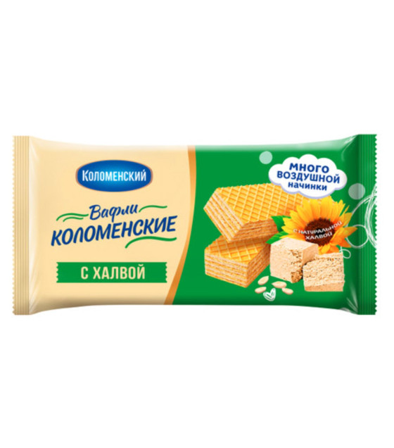 KOLOMENSKOE Kolomenskoe Halva Filling Waffles - 200g (best before 09.09.26)