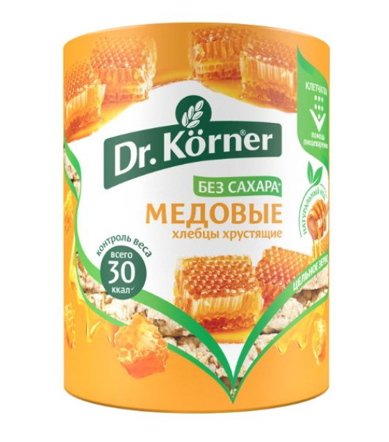 DR. KORNER Crispy Breads "Honey Cereal Mix" - 100g (best before 08.04.26)