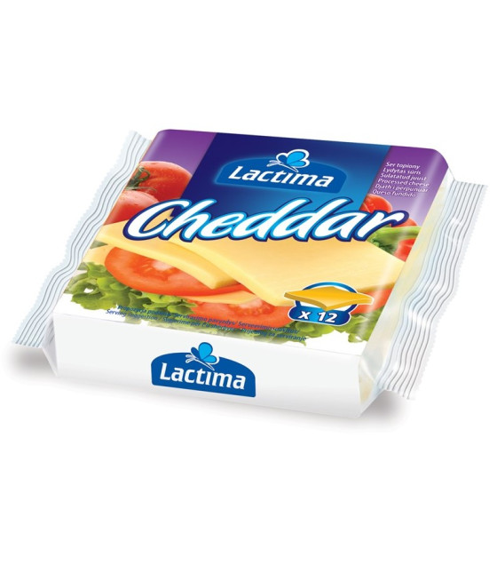 LACTIMA Processed Cheese Slices Cheddar (12 slices) - 200g (best before 29.10.26)