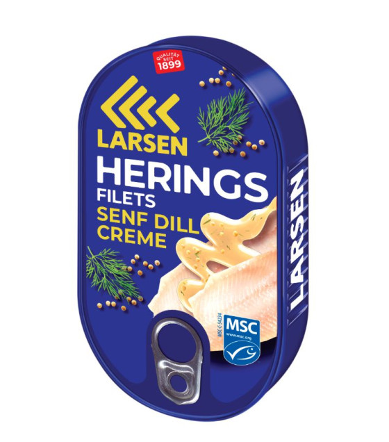 LARSEN Herring Fillets in mustard dill sauce - 200g (best before 25.02.29)