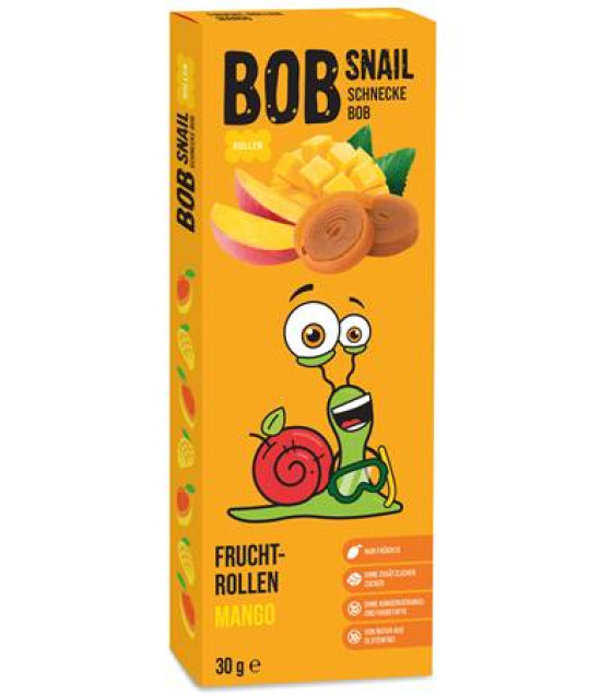 BOB SNAIL Mango Fruit No Sugar Roll - 30g (best before 28.11.26)