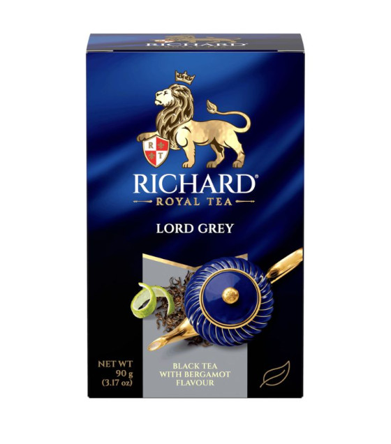 RICHARD Lord Grey Loose Leaf Ceylon Black Tea with Bergamot & Lemon - 90g (best before 11.03.28)