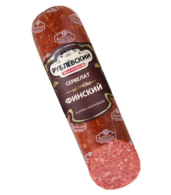 RUBLEVSKY Boiled Smoked Sausage "Servelat Finskiy" - 300g (best before 03.11.25)