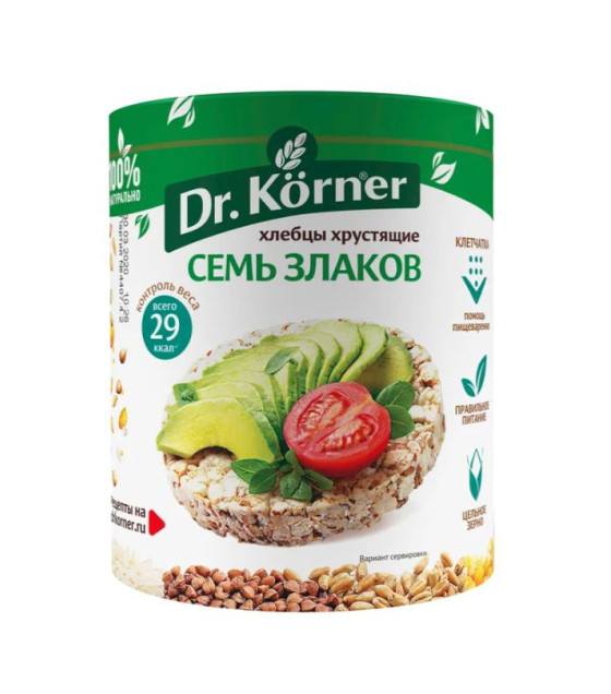 DR. KORNER Crispy Breads "7 Grains" - 100g (best before 21.04.26)