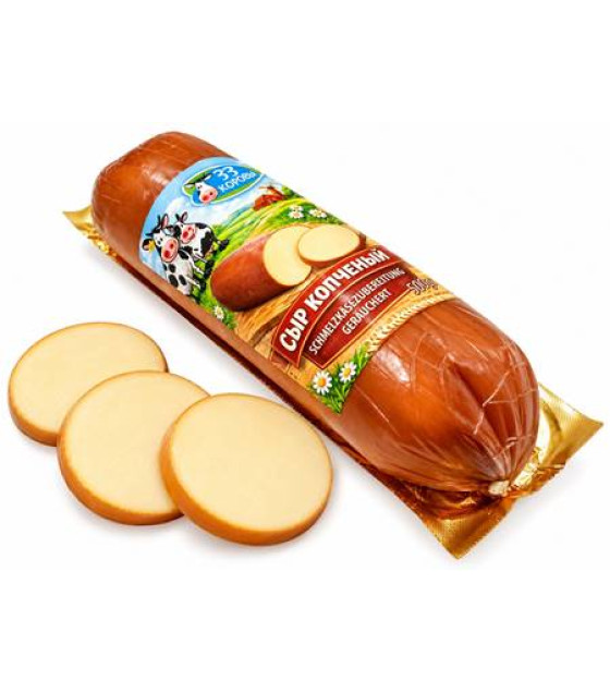 33 KOROVY Natural Smoked Processed Sausage Cheese - 500g (best before 09.08.27)