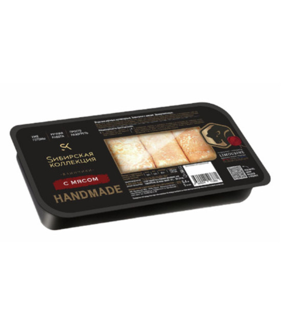 SIBERIAN COLLECTION Handmade Blini with Meat - 400g (best before 05.05.26)
