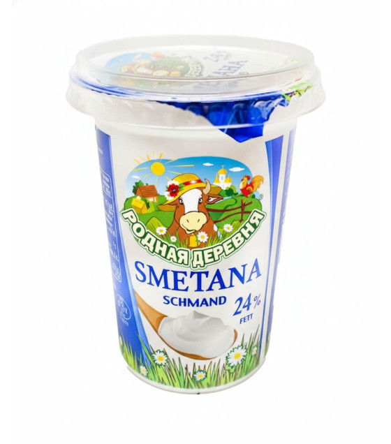RODNAYA DEREVNYA  Sour Cream 24% - 375g (best before 15.03.26)