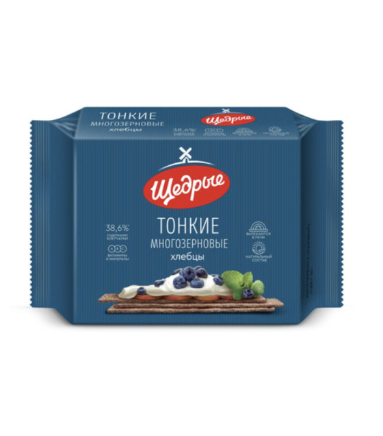 SHEDRY Thin Multigrain Crispbreads - 170g (best before 09.07.27)