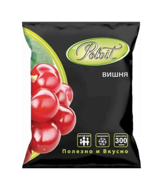 POLVIT Quick-Frozen Pitted Cherries - 300g (best before 25.12.27)