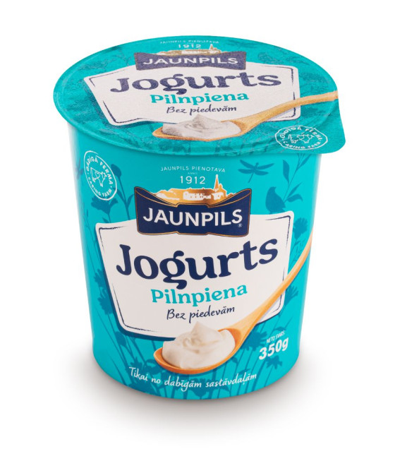 JAUNPILS Yoghurt Natural 4% fat - 350g (best before 21.07.25)