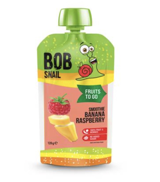 BOB SNAIL Banana-Raspberry Smoothie - 120g (best before 08.06.27)