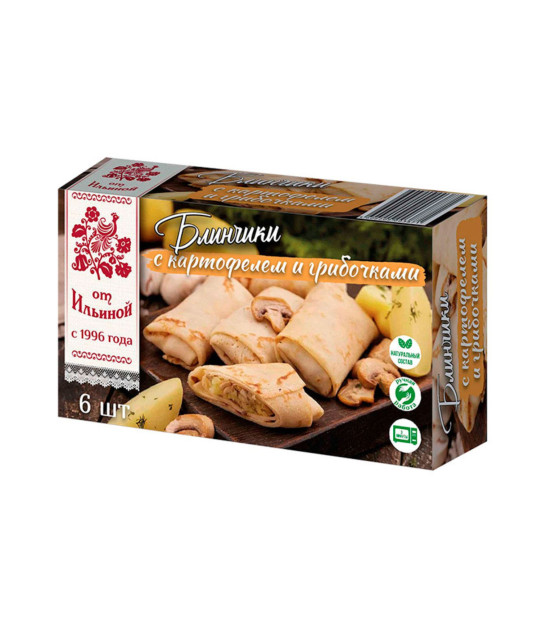 OT ILYINOYOY Savory Crepes with Potato & Wild Mushrooms (6 pcs) - 360g (best before 28.06.26)