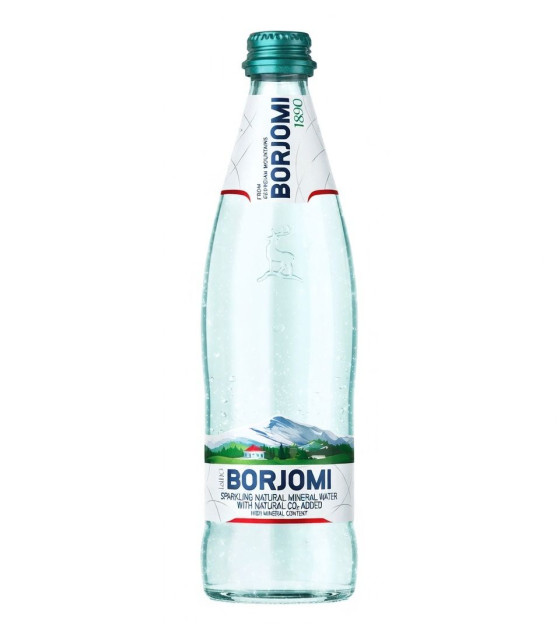 BORJOMI Natural Mineral Water (Glass Bottle) - 500ml (best before 15.11.26)
