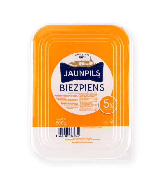 JAUNPILS Cottage Cheese 5% - 600g (best before 18.07.25)