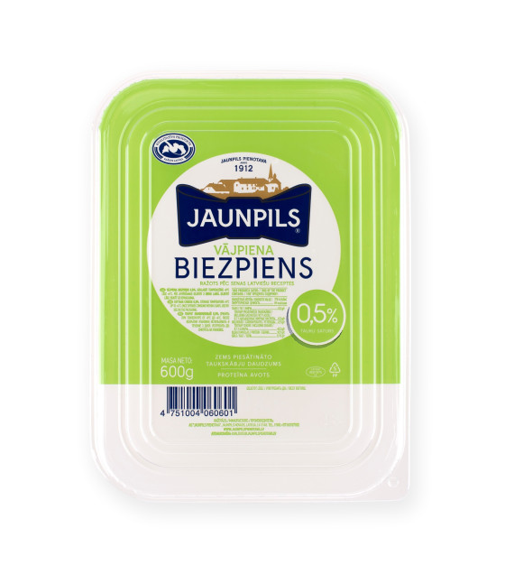 JAUNPILS Cottage Cheese 0.5% - 600g (best before 18.07.25)