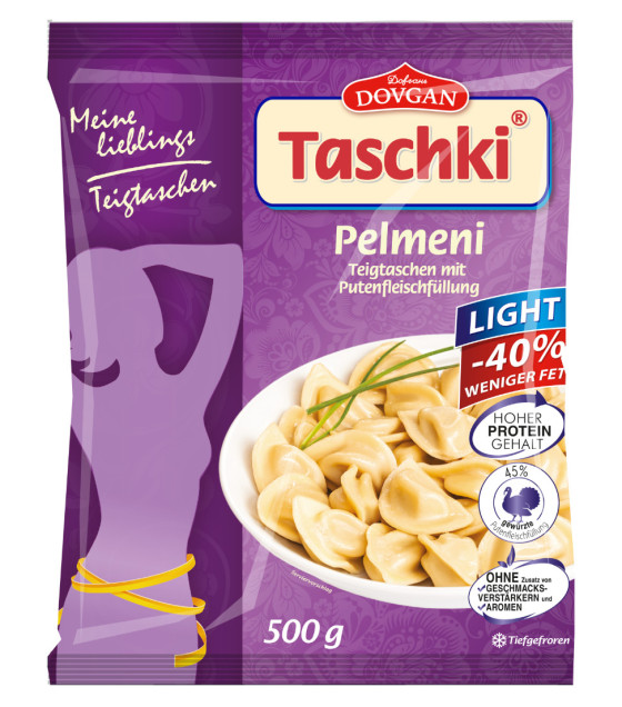 DOVGAN Dumplings Pelmeni Light with Turkey - 500g (best before 16.01.26)