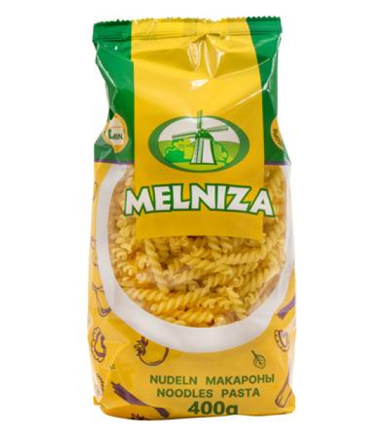 MELNIZA Fusilli Pasta Noodles (Spiralki) - 400g (best before 29.10.26)