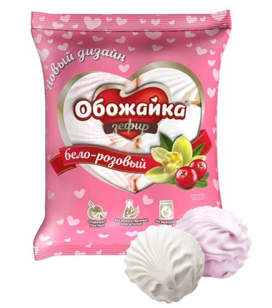 OBOJAIKA Zephyr with vanilla flavor White and Pink - 280g (best before 04.02.25)