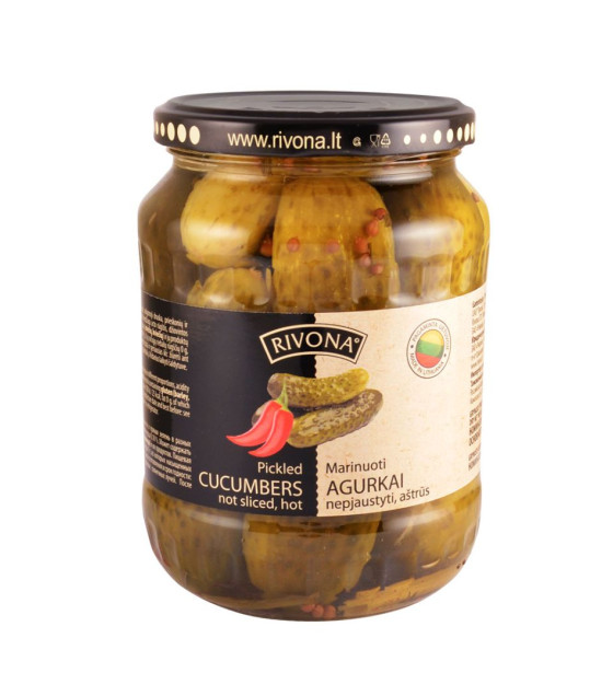 RIVONA Pickled Cucumbers Spicy - 700g (best before 15.12.25)