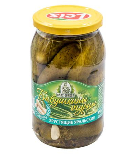 BABUSHKINY Crispy Urals Pickled Cucumbers - 900g (best before 19.07.28)