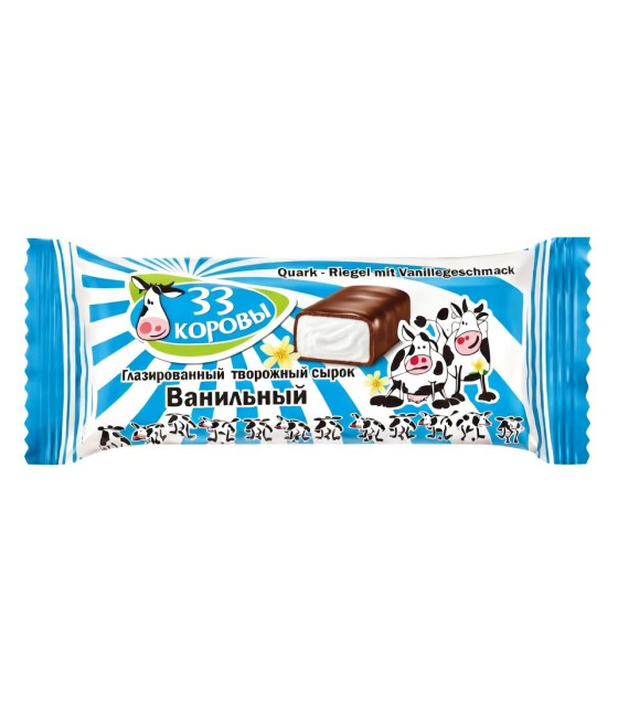 33 KOROVY Curd Cheese bar vanilla in chocolate coating - 38g (best before 07.12.26)