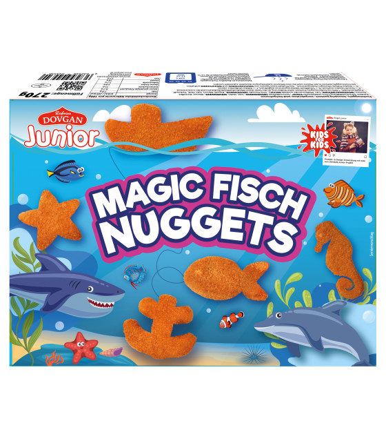DOVGAN Junior Fish Nuggets - 260g (best before 16.09.26)