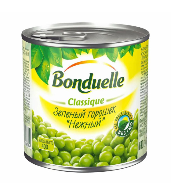 BONDUELLE Green Peas Classic "Nezhny" - 400g (best before 22.06.27)