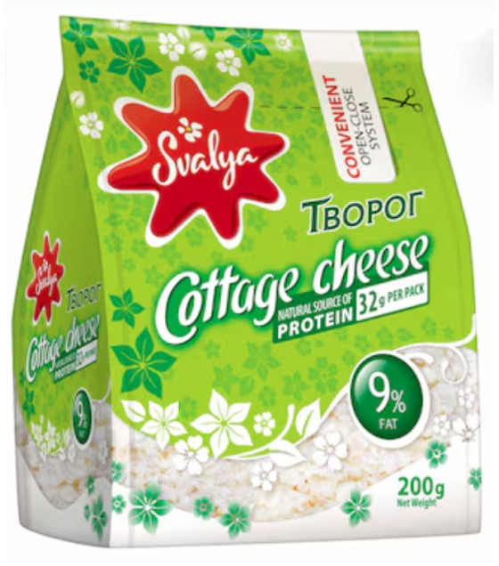 SVALIA Cottage Cheese Classic 9% fat - 200g (best before 17.05.26)