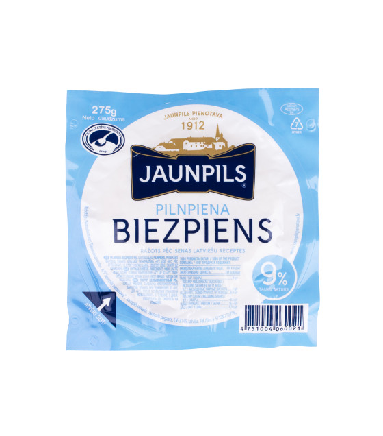 JAUNPILS Cottage Cheese 9% - 270g (best before 02.08.25)