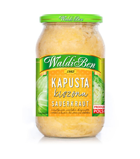 WALDIBEN Pickled Cabbage Salad "Kapusta kiszona" - 900g (best before 08.09.28)