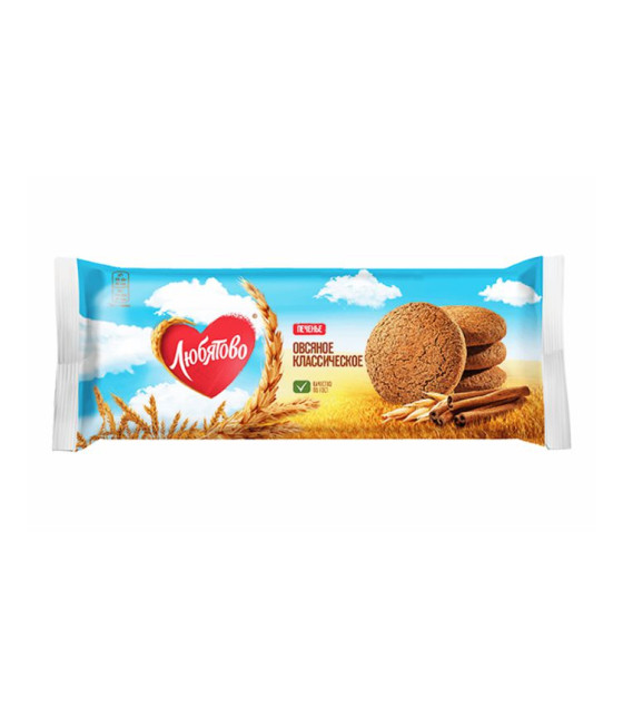 LYBATOVO Classic Oat (Ovsyanoye) Cookies - 200g (best before 15.05.26)