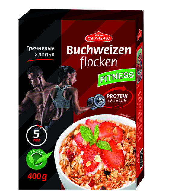 DOVGAN Buckwheat flakes - 400g (best before 30.05.26)