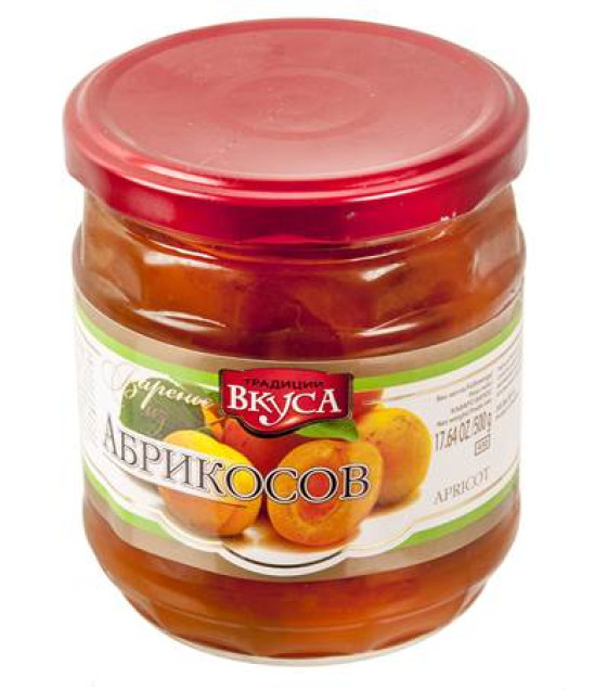 TRADITSYI VKUSA Apricot Preserve (No Stone) LUX - 500g (best before 30.08.26)