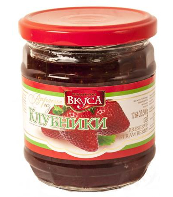 TRADITSYI VKUSA Strawberry Preserve LUX - 500g (best before 30.08.26)