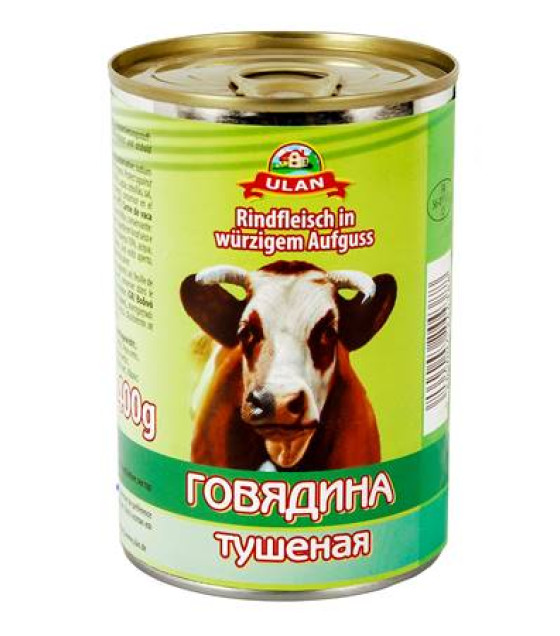 ULAN Tinned Stewed Beef Meat High Can - 400g (08.01.28)