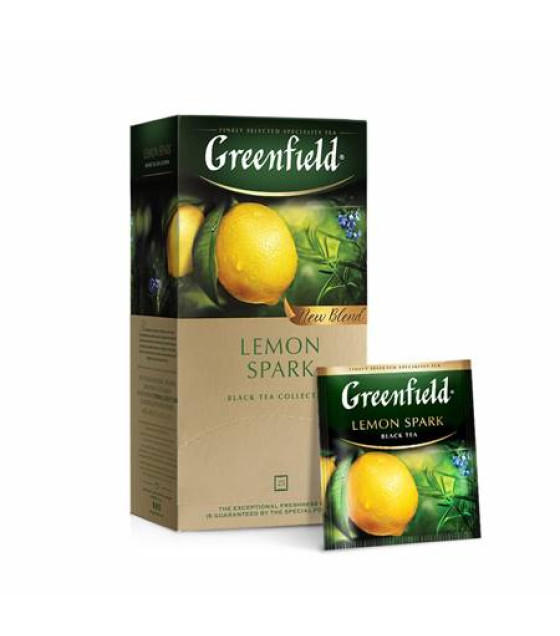 GREENFIELD Lemon Spark Black Tea (25x1,5g bags) - 37,5g (best before 30.03.25)