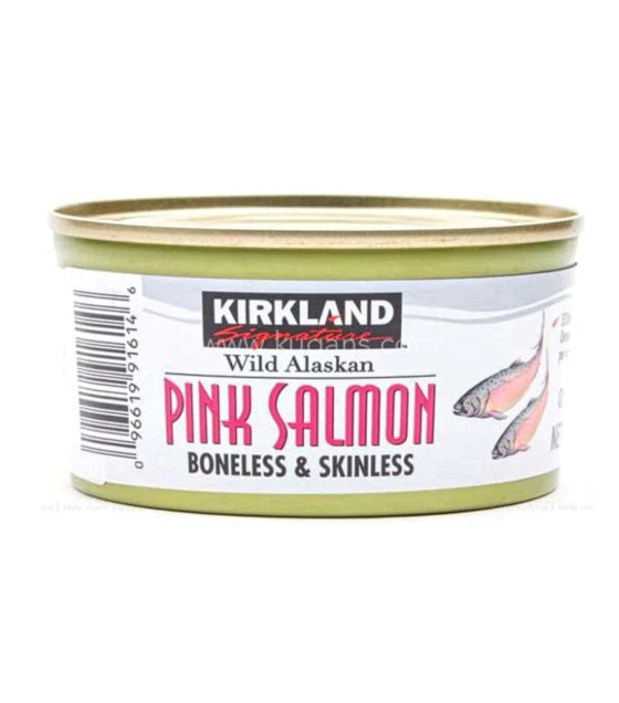 KIRKLAND Pink Salmon (Gorbuscha) Wild Caught Alaska Boneless & Skinless - 170g (best before 30.07.27)