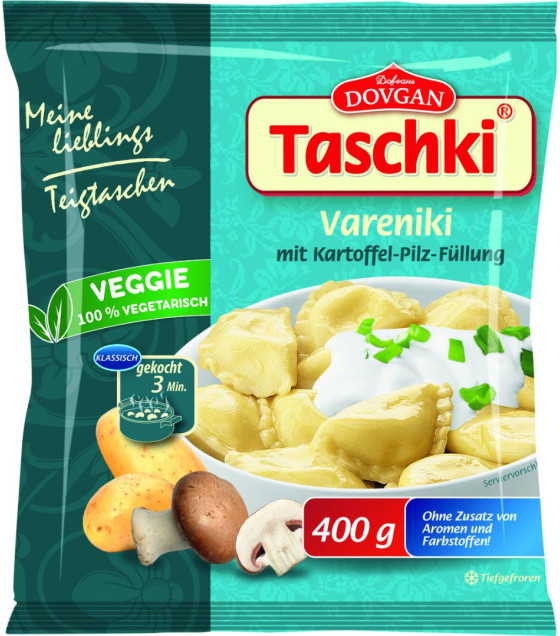 DOVGAN Dumplings Vareniki with Potato and Mushroom - 400g (best before 16.04.26)