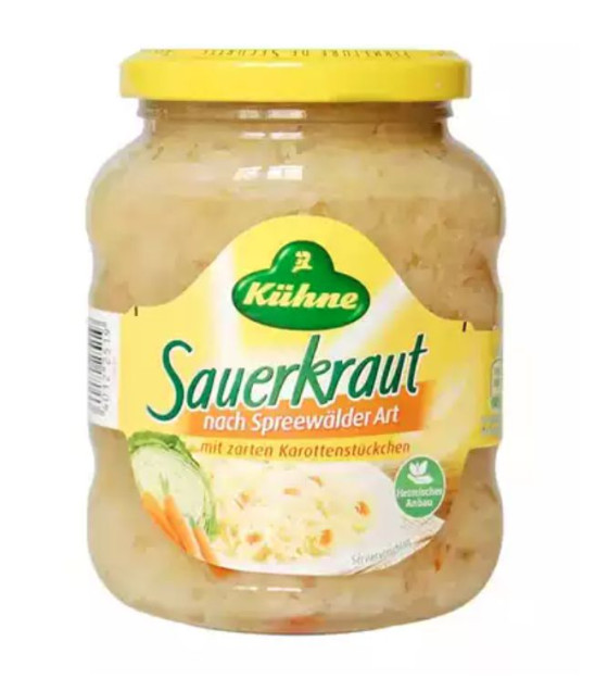 KUHNE Sauerkraut with Carrot - 350g (best before 27.04.25)