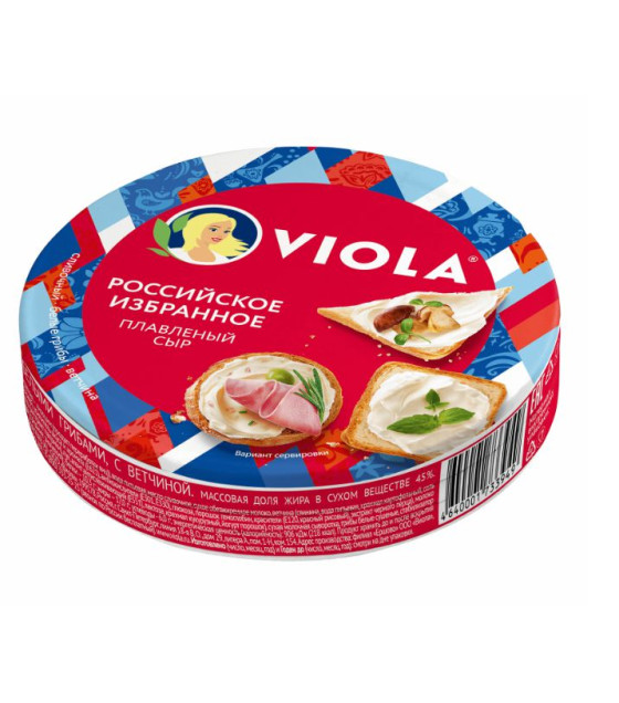 VIOLA Assorted Processed Cheese Mix "Rossijskii" - 130g (best before 13.03.25)