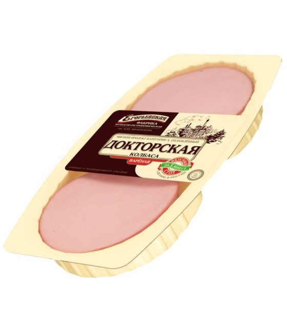EGORYEVSKAYA Boiled Sausage "Doctor's" slices - 200g (best before 06.02.26)