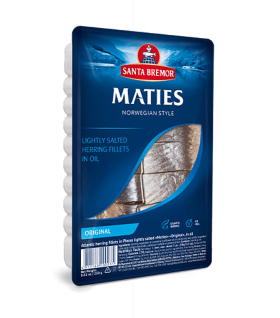 SB Herring Fillet "Matias" in oil "Original" - 250g (best before 30.11.24)