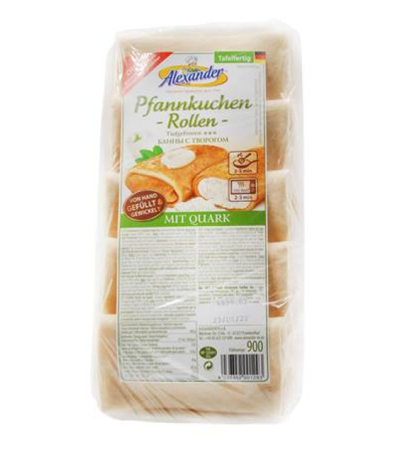 ALEXANDER Pancakes with Cottage Cheese (10 pcs) - 900g (best before 12.07.25)