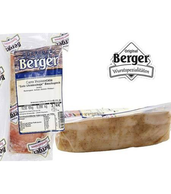 BERGER Pork Fat "Ukrainian" (weight) - around 400g (best before 09.03.25)