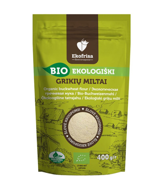 EKOFRISA Organic Buckwheat Flour - 400g (best before 07.02.25)