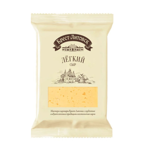 BREST LITOVSK Cheese "Light" 35% piece - 200g (best before 12.03.25)