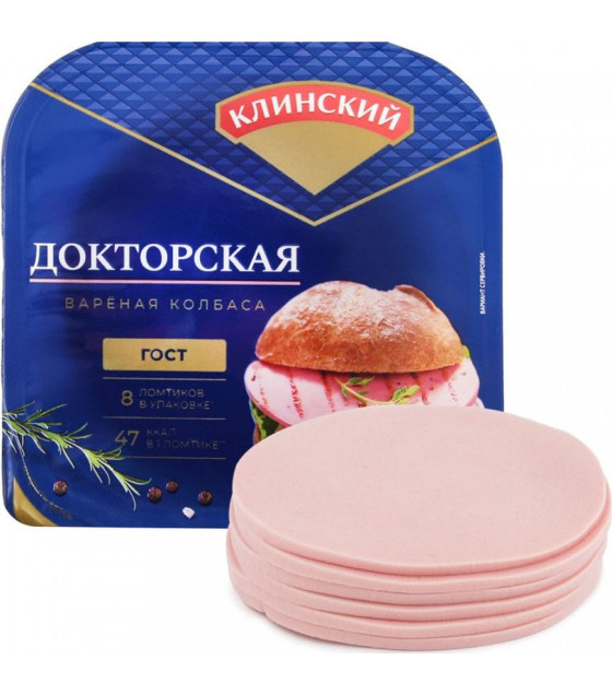 KLINSKY Boiled Sausage "Doctor's" slices - 190g (best before 15.01.25)