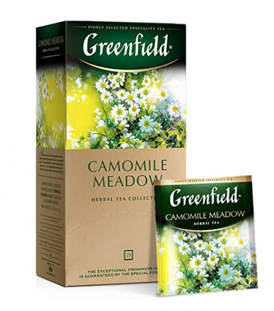 GREENFIELD Camomile Meadow Herbal Tea (25x1,5g bags) - 37,5g (best before 30.03.25)