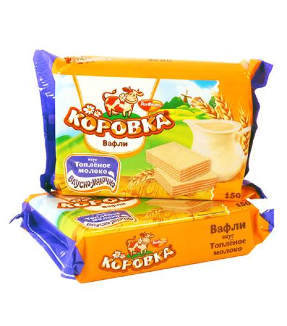 Waffles "Korowka" with baked milk taste - 150g (best before 23.11.24)